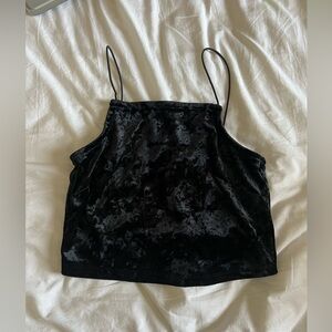 TARGET velvet cropped tank
